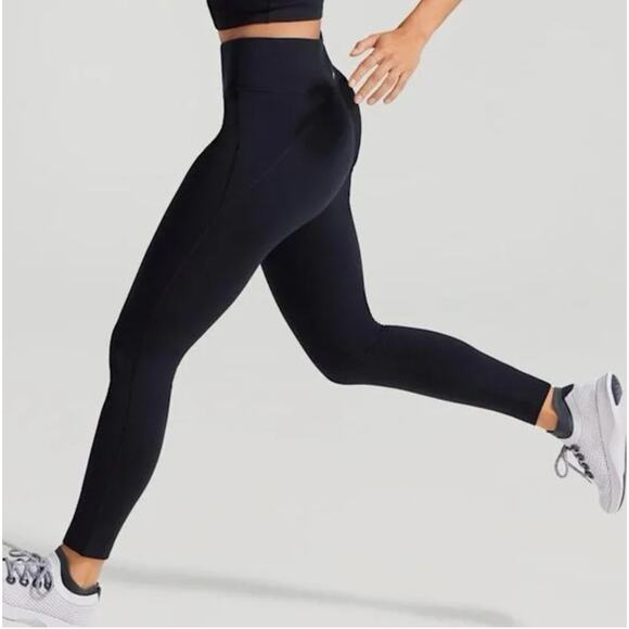 Allbirds Black Natural Leggings High Waist High Rise Leggings Medium - Picture 1 of 11